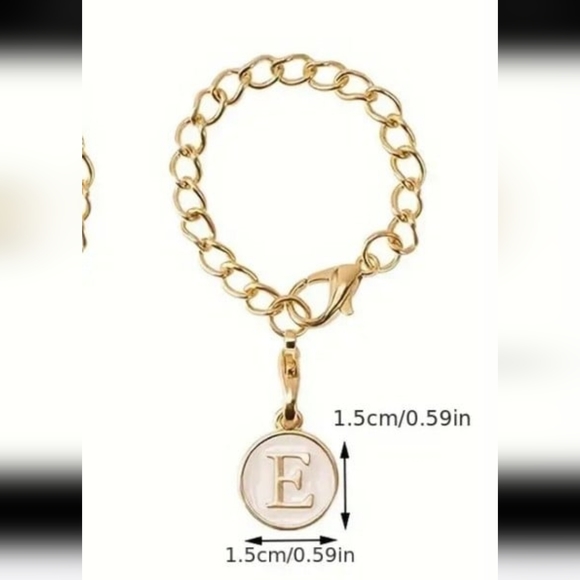 J gold Alphabet Letter Charm Accessories Stanley Cup ID Name Initial Letter - Picture 9 of 11